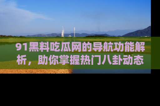 91黑料吃瓜网的导航功能解析,助你掌握热门八卦动态