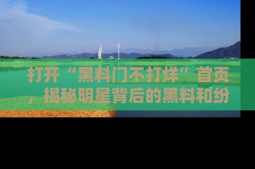 打开“黑料门不打烊”首页，揭秘明星背后的黑料和纷争真相！
