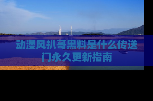动漫风扒哥黑料是什么传送门永久更新指南