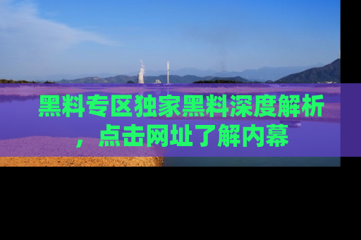 黑料专区独家黑料深度解析，点击网址了解内幕