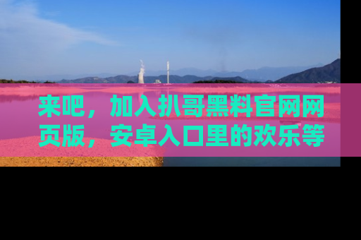 来吧，加入扒哥黑料官网网页版，安卓入口里的欢乐等着你！