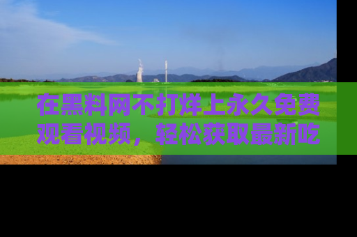 在黑料网不打烊上永久免费观看视频，轻松获取最新吃瓜资讯！